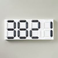 エスコ 88x 53mm デジタル数字札(マグネット式) EA983BB-66 1セット(3個)（直送品）