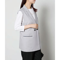 ボンマックス ロングベスト ライトグレイ M AO5803 AO5803-2-M 1着（直送品）