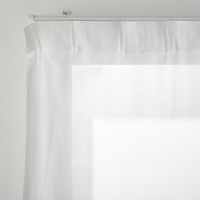 無印良品 綿ボイルノンプリーツレースカーテン 幅１００×丈１７６ｃｍ用 オフ白 良品計画