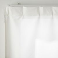 無印良品 熱を通しにくく透けにくいレースノンプリーツカーテン 幅１００×丈１７６ｃｍ用 オフ白 良品計画