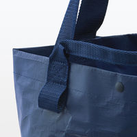 無印良品 ポリプロピレンシートミニトートバッグ ネイビー 約幅４５×高さ２６×マチ幅１９ｃｍ 良品計画