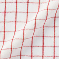 無印良品 インド綿 先染めふきん ６枚組 赤 約４０×４０ｃｍ 良品計画