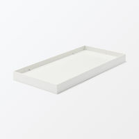 無印良品 再生ポリプロピレン入り ファイルボックス用フタ 幅１５ｃｍ用 ホワイトグレー 良品計画