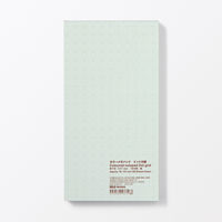 無印良品 カラーメモパッド ドット方眼 約７８×１４７ｍｍ １６０枚 緑 1セット（1冊×2） 良品計画