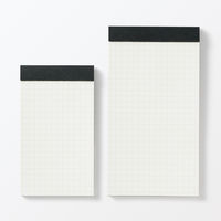 無印良品 切りはなせるメモ 方眼 黒 約８０×１４８ ｍｍ 1セット（1冊×2） 良品計画