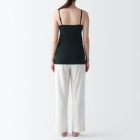 【レディース】無印良品 婦人 なめらかブラキャミソール 婦人Ｍ 黒 良品計画