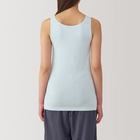【レディース】無印良品 婦人 なめらかブラタンクトップ 婦人Ｍ ライトブルー 良品計画