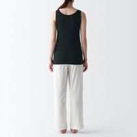 【レディース】無印良品 婦人 なめらかブラタンクトップ 婦人Ｍ 黒 良品計画