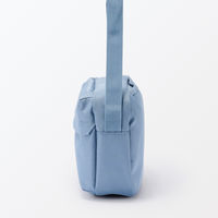 無印良品 背面ポケット付き 撥水ショルダーバッグ スモーキーブルー 良品計画