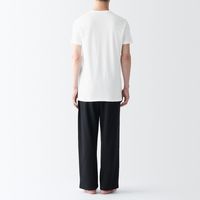 【メンズ】無印良品 紳士 脇に縫い目のない ２枚組 Ｖネック半袖Ｔシャツ 紳士Ｌ 白 良品計画