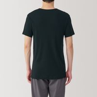 【メンズ】無印良品 紳士 さらっと綿 Ｖネック半袖Ｔシャツ 紳士Ｍ 黒 良品計画