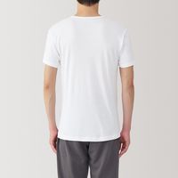 【メンズ】無印良品 紳士 さらっと綿 Ｖネック半袖Ｔシャツ 紳士Ｍ 白 良品計画