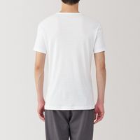 【メンズ】無印良品 紳士 さらっと綿 クルーネック半袖Ｔシャツ 紳士Ｌ 白 良品計画