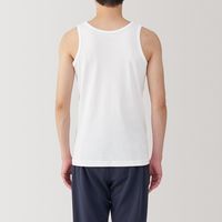 【メンズ】無印良品 紳士 さらっと綿 タンクトップ 紳士Ｍ 白 良品計画