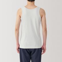 【メンズ】無印良品 紳士 さらっと綿 タンクトップ 紳士Ｌ ライトグレー 良品計画