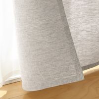 無印良品 麻平織ノンプリーツカーテン 幅１００×丈１７８ｃｍ用 ライトベージュ 良品計画