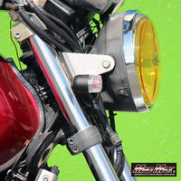 マッドマックス 汎用 丸形ミニヨーロピアンウインカー ブラック/クリア 2個セット MM11-0063-CL 1セット(2個)（直送品）