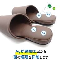 オクムラ 抗菌スリッパ クレンズ 耐アルコール 耐次亜塩素酸 抗菌 Mサイズ グレー 1足
