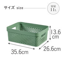 CURVER(カーバー) Infunity バスケット 11L グリーン CVー069 荷物置き　荷物入れ　1個