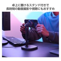 スマホクーラー ペルチェ素子 マグネット 冷却ファン USB給電 スタンド付 ブラック P-CLPL02ARMBK エレコム 1個（直送品）