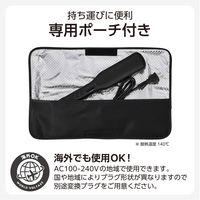 ストレート ヘアアイロン 45mm ワイドプレート マイナスイオン ダブルヒーター ブラック TS369A-K テスコム 1個（直送品）