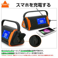 KAEI RABLISS 多機能防災ラジオ KO211 グリーン 災害備蓄 1台（直送品）