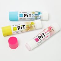 トンボ鉛筆 スティックのり ピットハイパワーS(小)アロマ グレープフルーツの香り PT-TPK02 1セット(1本×5)