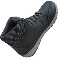 ケイゾック セーフティミッド(ヒモ) ブラック 25cm GKS-24 1足（直送品）