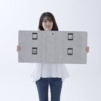 ユーザー 瞬間設置エアコンガード 室外機用カバー マグネット式 フリーカット仕様 YMAG-8340 1個