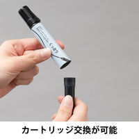 アスクル ホワイトボードマーカーくっきり 中字専用カートリッジ 黒 AS-WBKMC-01 1セット（30本：10本入×3箱） オリジナル