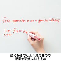 アスクル　ホワイトボードマーカーくっきり　中字丸芯 赤 直液カートリッジ式  AS-WBKMM-02 1セット（30本：10本入×3箱） オリジナル