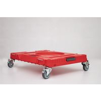 QBRICK キューブリック QS1 ストッパー付キャスター赤 SKRQTPONE2WCZEPG003 1個（直送品）