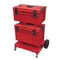 QBRICK キューブリック QS1 ストッパー付キャスター赤 SKRQTPONE2ACZEPG003 1個（直送品）