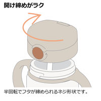 （7ヵ月から）アスター おでかけストローマグ 320 ベージュ 390ml 1個 リッチェル