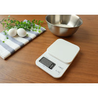 ドリテック デジタルスケール「トルテ」1kgホワイト KSー632WT 計量器 クッキングスケール はかり 1個