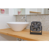 トップランド 12cm 薄型 コンパクトファン 3電源対応 底面マグネット固定式 ブラウン SF-DF25 BR 1台