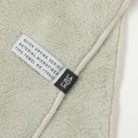 クイックドライフェイスタオル グレー 1セット（1枚×2） LAKOLE/ラコレ