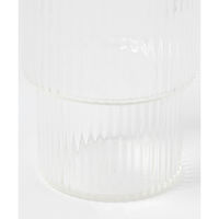 ゴールドラインストライプグラス(S) クリア 1セット（1個×2） LAKOLE/ラコレ