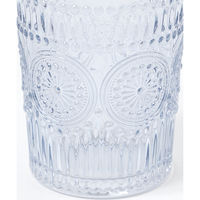 エンボスグラス ブルー 1セット（1個×2） LAKOLE/ラコレ