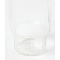 ゴールドラインストライプグラス(L) クリア 1セット（1個×2） LAKOLE/ラコレ