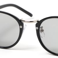 ウェリントンコンビシルバーサングラス ブラック LAKOLE/ラコレ