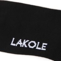 メンズ ジャストレタリングソックス ブラック 25～27cm LAKOLE/ラコレ