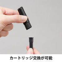 アスクル ホワイトボードマーカーくっきり 細字専用カートリッジ 黒 AS-WBKFC-01 1箱（12本入） オリジナル