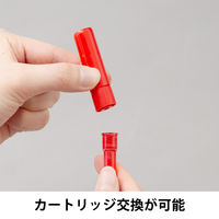 アスクル ホワイトボードマーカーくっきり 細字専用カートリッジ 赤 AS-WBKFC-02 1箱（12本入） オリジナル