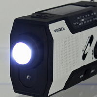 廣華物産 防滴手回し充電ラジオライト KDR-201WP 1台