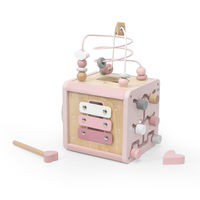 labellabel アクティビティキューブ ピンク 1個 エデュテ おもちゃ 12か月～