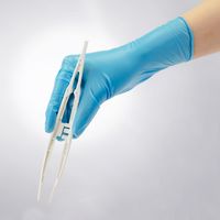 オオサキメディカル ハイブリッドグローブ1 L ブルー 200枚入 一般医療機器 70025 1セット(200枚×10箱入)（直送品）