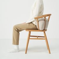 無印良品 背当てにもなるやわらかマルチミニクッション ４９×２２×１５ｃｍ ライトベージュ 良品計画