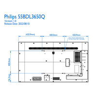 フィリップス 55インチ 4K液晶大型モニター　400cd　18時間連続稼働可能モデル　 (サイネージ使用可能) 1台（直送品）