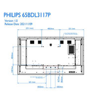 フィリップス 65インチ 4K液晶大型モニター　700cd　24時間連続稼働可能モデル　 (サイネージ使用可能) 1台（直送品）